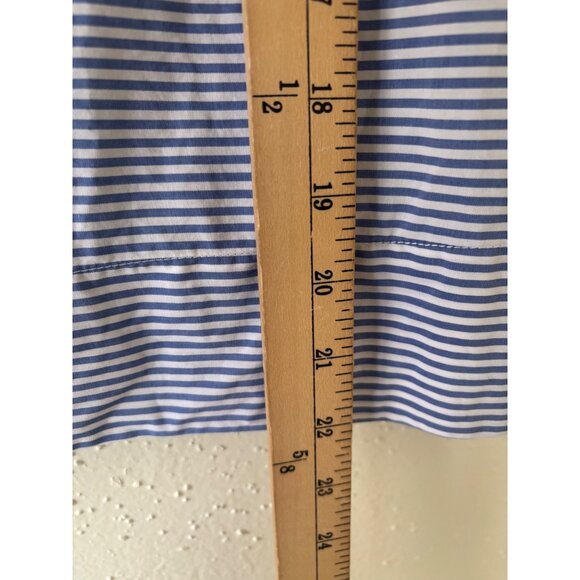 Finley Skipper Striped Blue White Nautical Poplin Top - Picture 8 of 13